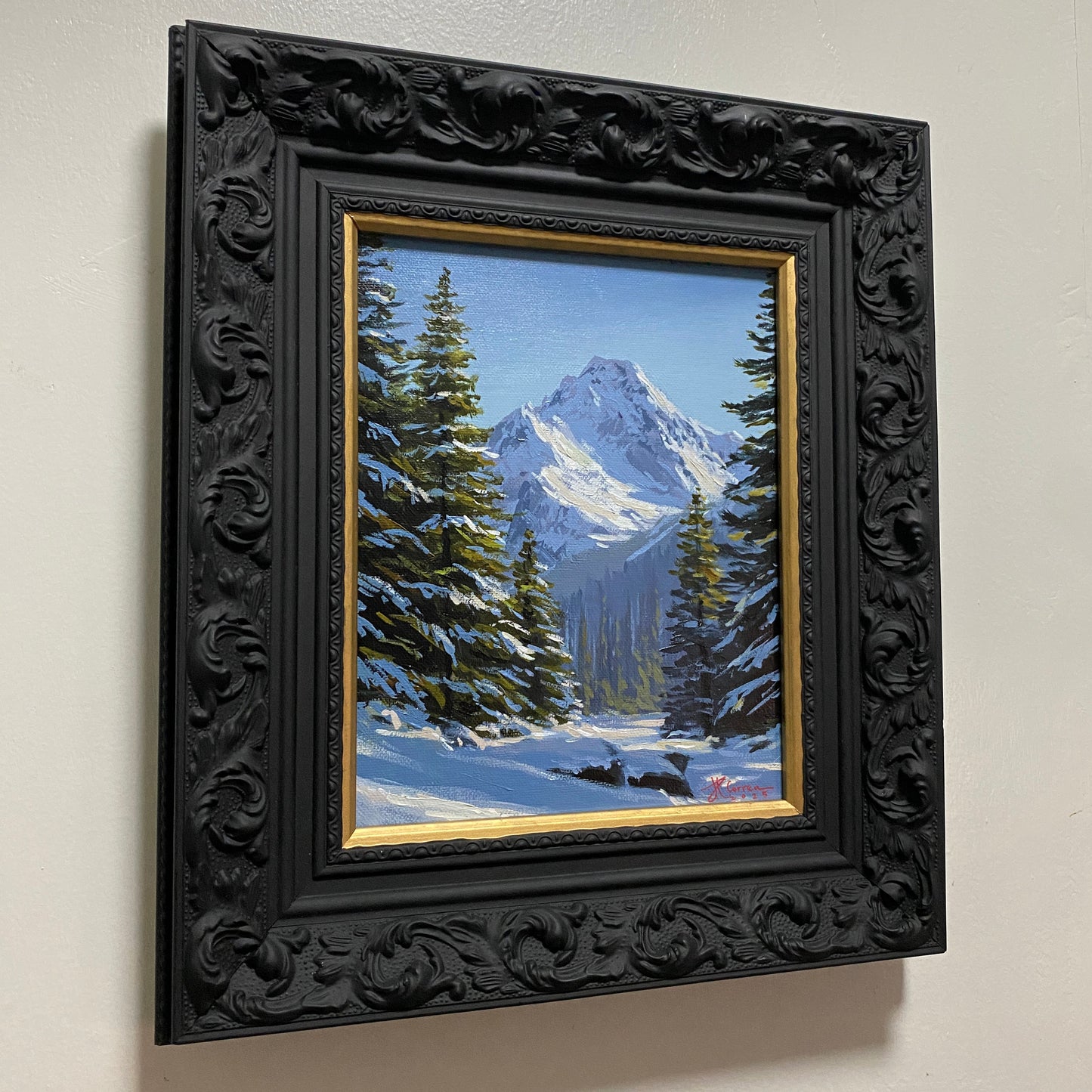 "The Mountain Pines" 8x10 Original Acrylic Painting