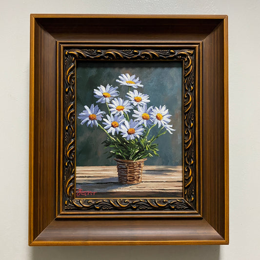 "Daisy Still Life" 8x10 Original Acrylic Painting
