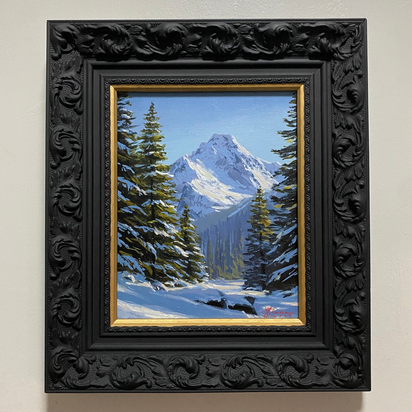 "The Mountain Pines" 8x10 Original Acrylic Painting