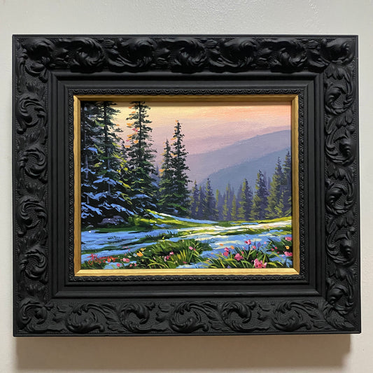 "A Cold Dawn" 8x10 Original Acrylic Painting