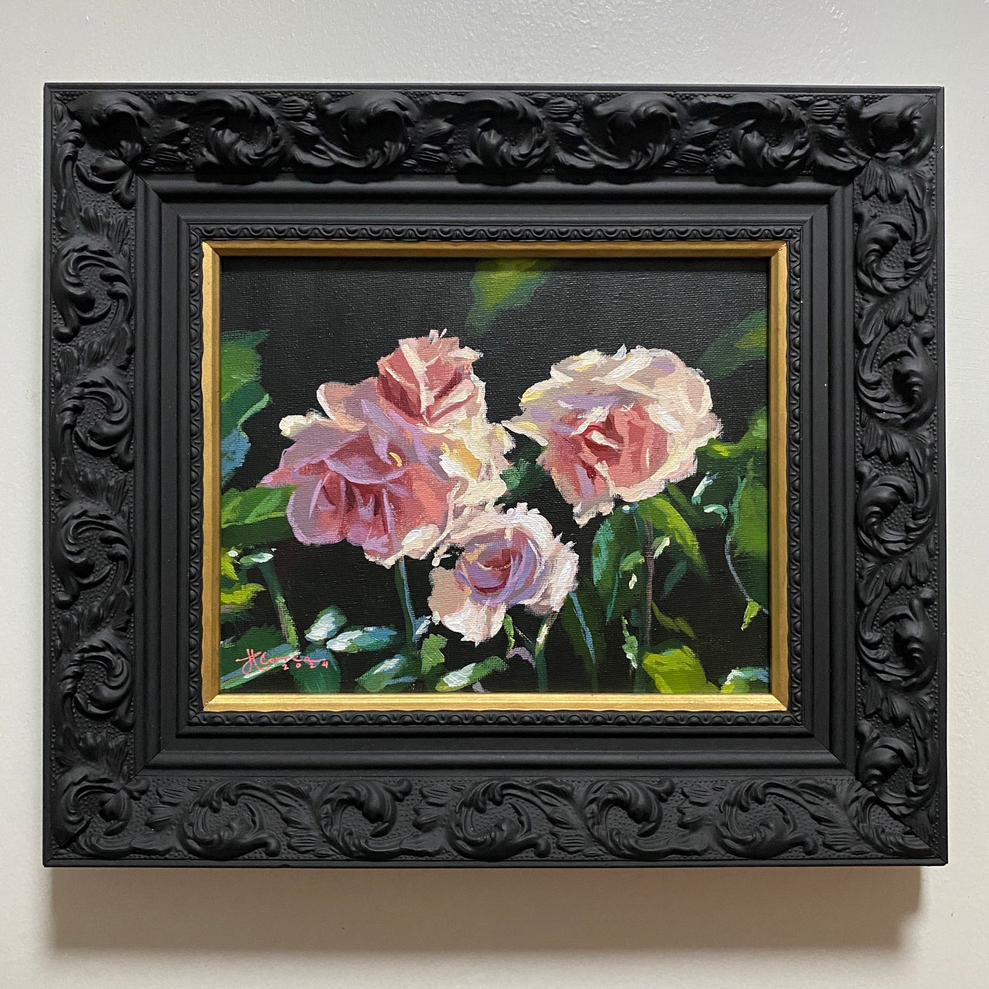 "Eternal Blooms" 8x10 Original Acrylic Painting