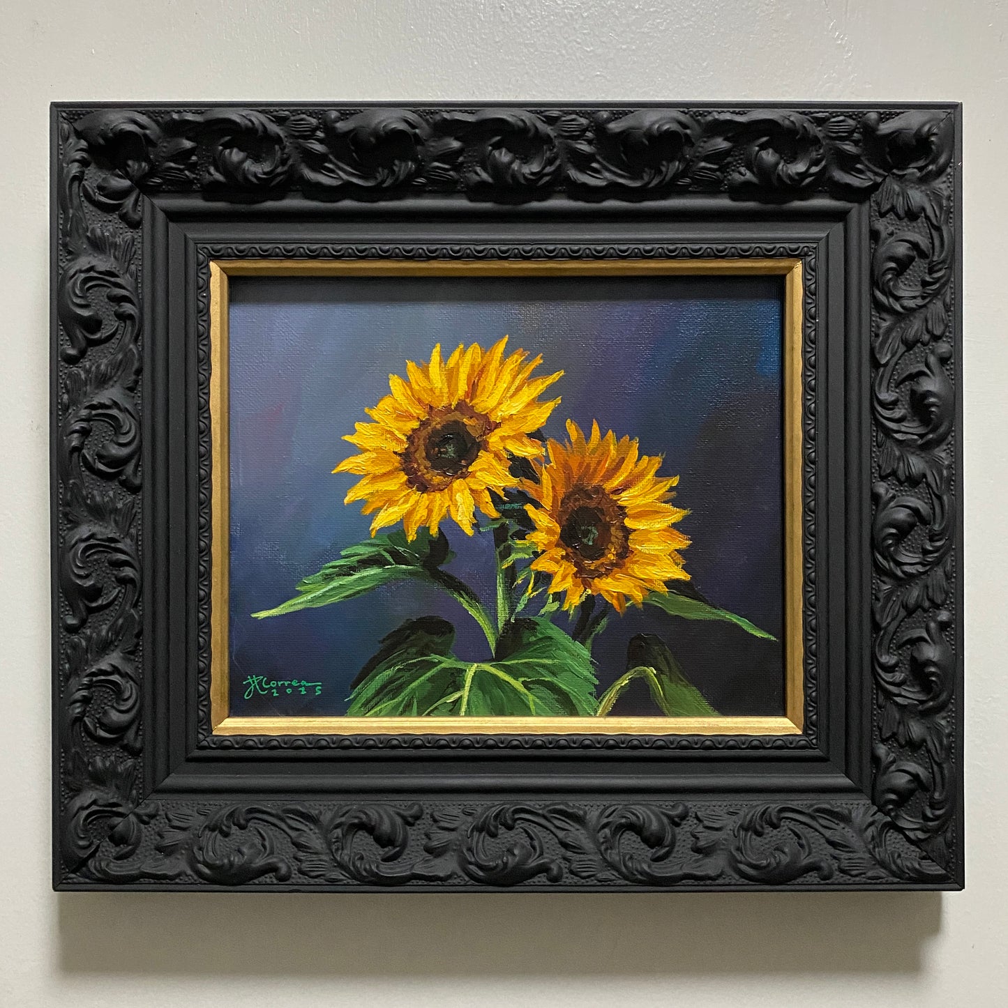 "Sunflower Glow" 8x10 Original Acrylic Painting