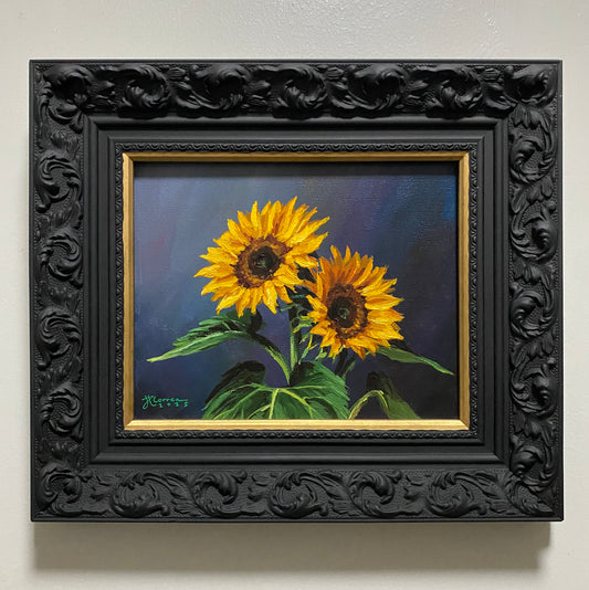 "Sunflower Glow" 8x10 Original Acrylic Painting