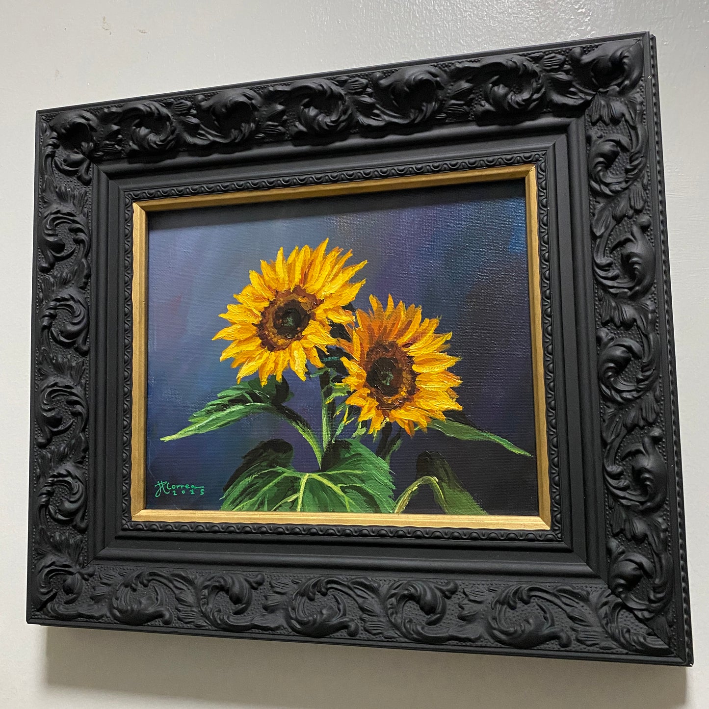 "Sunflower Glow" 8x10 Original Acrylic Painting