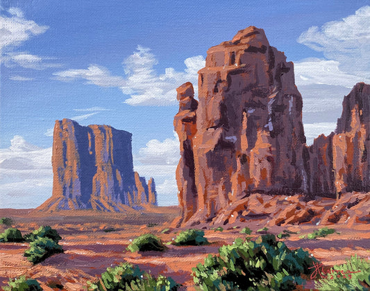 "Desert Glow" 8x10 Original Acrylic Painting