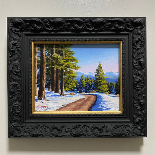 "Winter Serenity" 8x10 Original Acrylic Painting