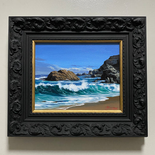 "Shoreline Waves" 8x10 Original Acrylic Painting